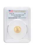 2010-W 1/10 oz Proof Gold Eagle $5 PCGS PR70 FS
