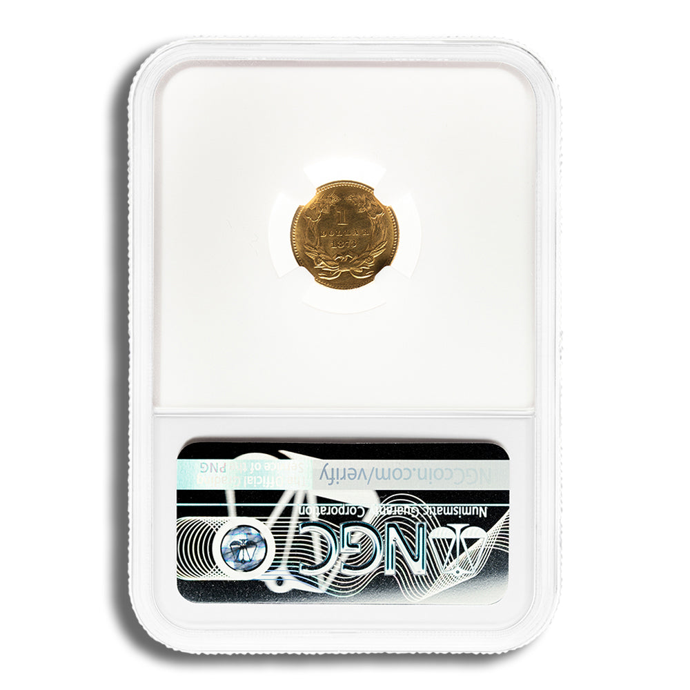 $1 Gold Indian Type 3 - NGC MS61