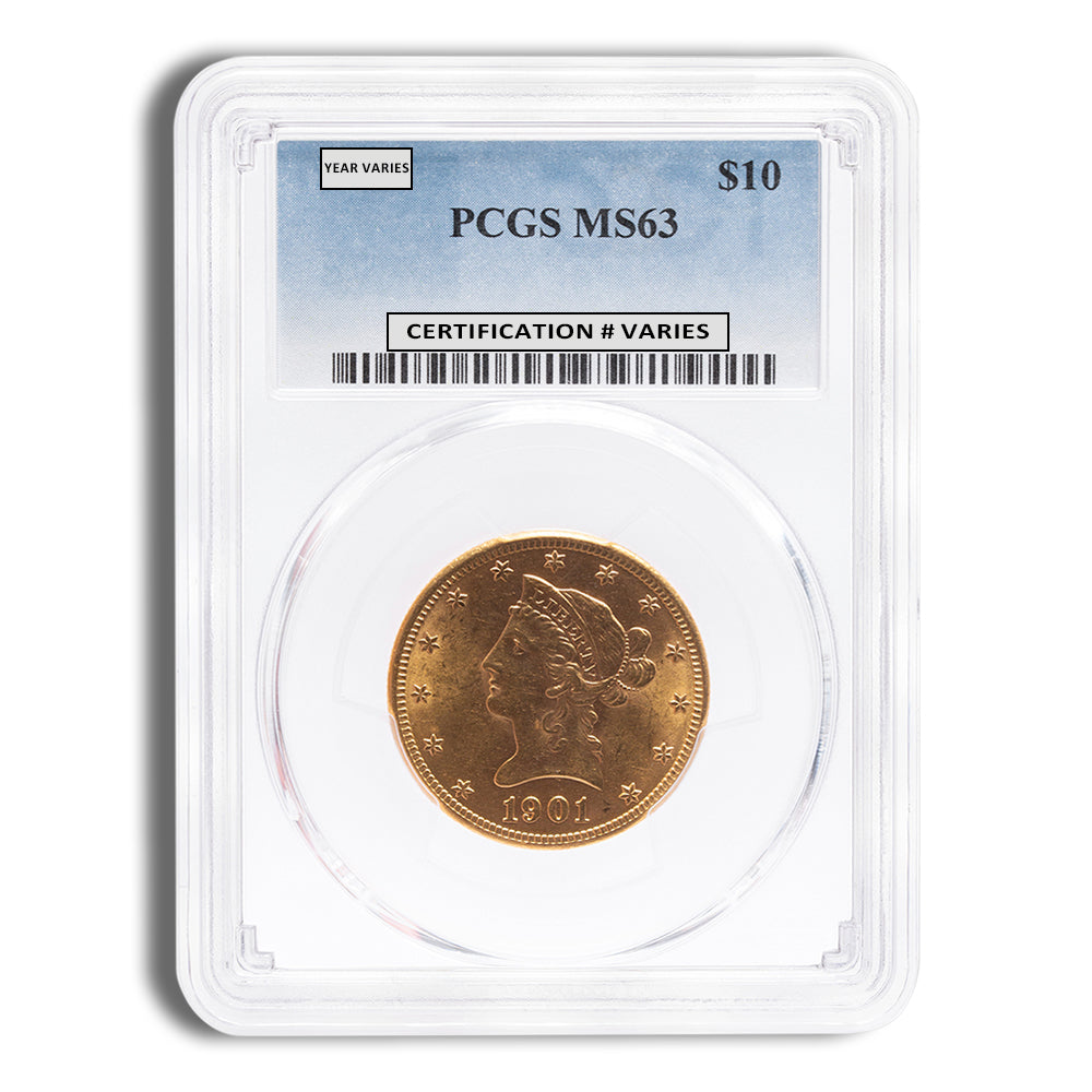 $10 Gold Liberty Eagle - PCGS MS63