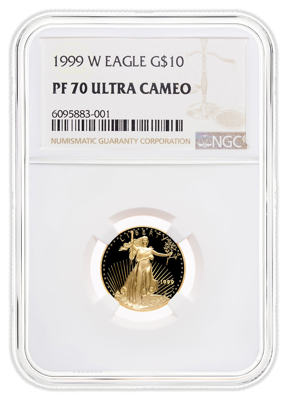 1999-W 1/4 oz Proof Gold Eagle $10 NGC PF70