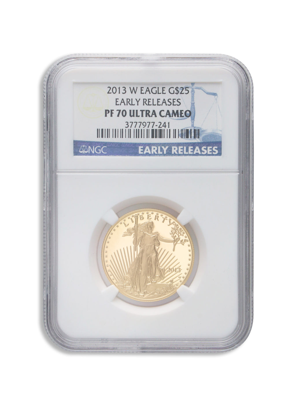 2013-W 1/2 oz Proof Gold Eagle $25 NGC PF70 ER