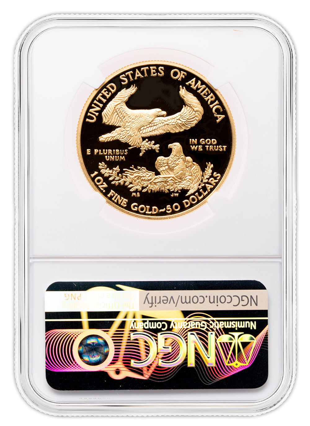 2021-W 1 oz Proof Gold Eagle $50 NGC PF70 - Type 1