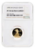 1995-W 1/4 oz Proof Gold Eagle $10 NGC PF70