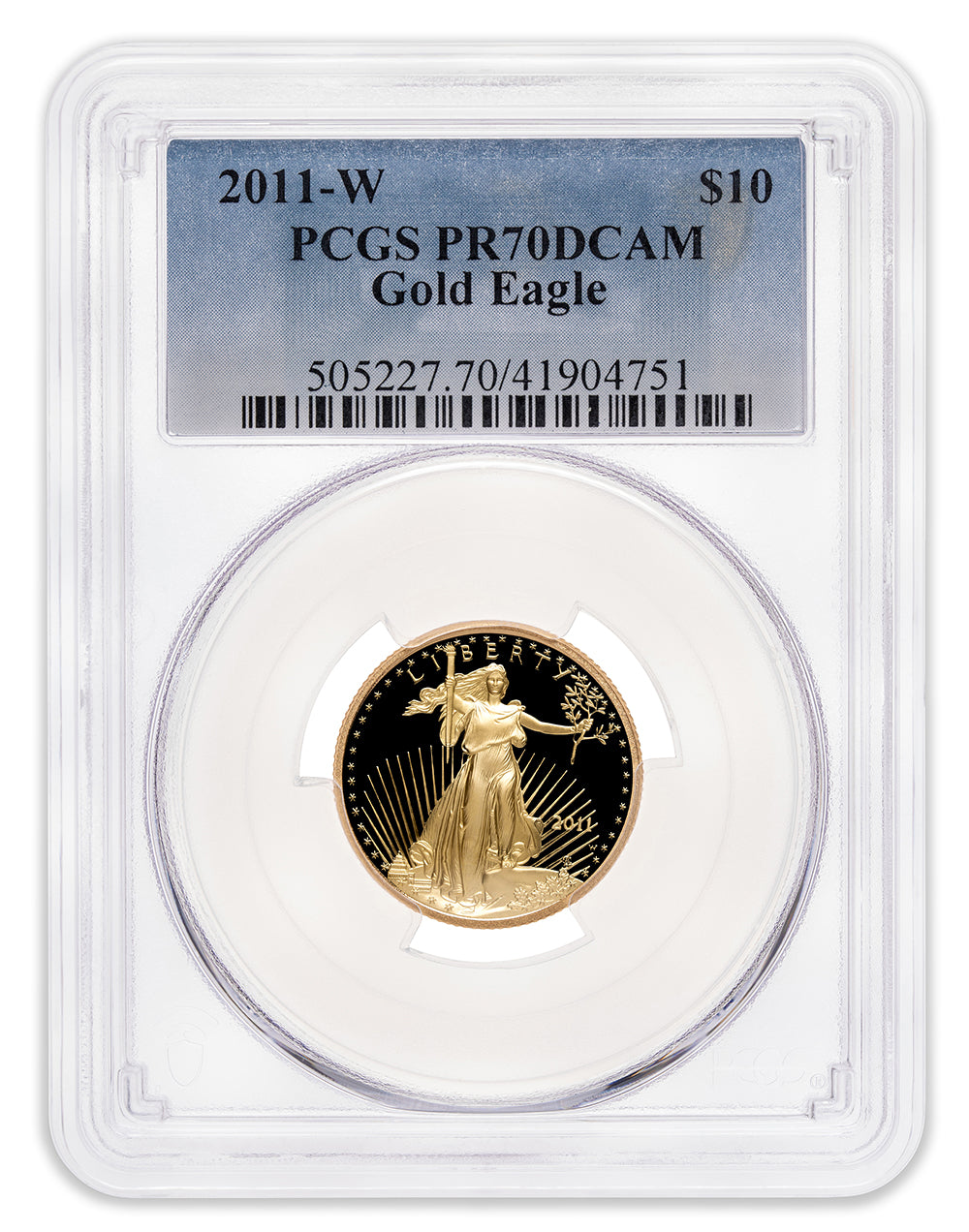 2011-W 1/4 oz Proof Gold Eagle $10 PCGS PR70