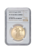 2023-W 1 oz Proof Gold Eagle $50 NGC PF70