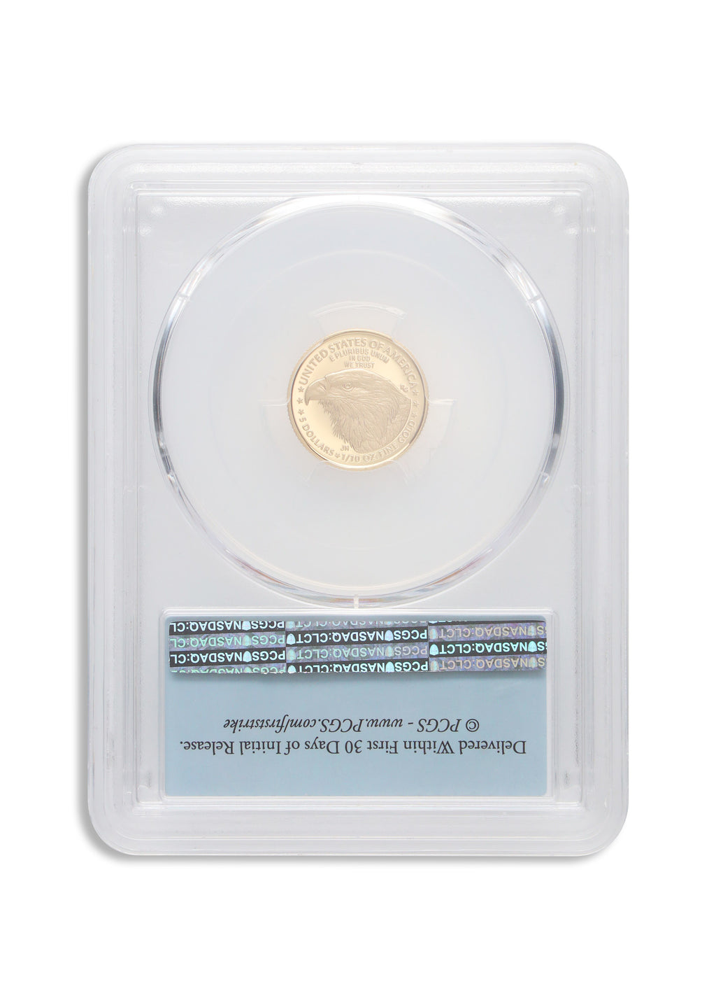 2022-W 1/10 oz Proof Gold Eagle $5 PCGS PR70 FS