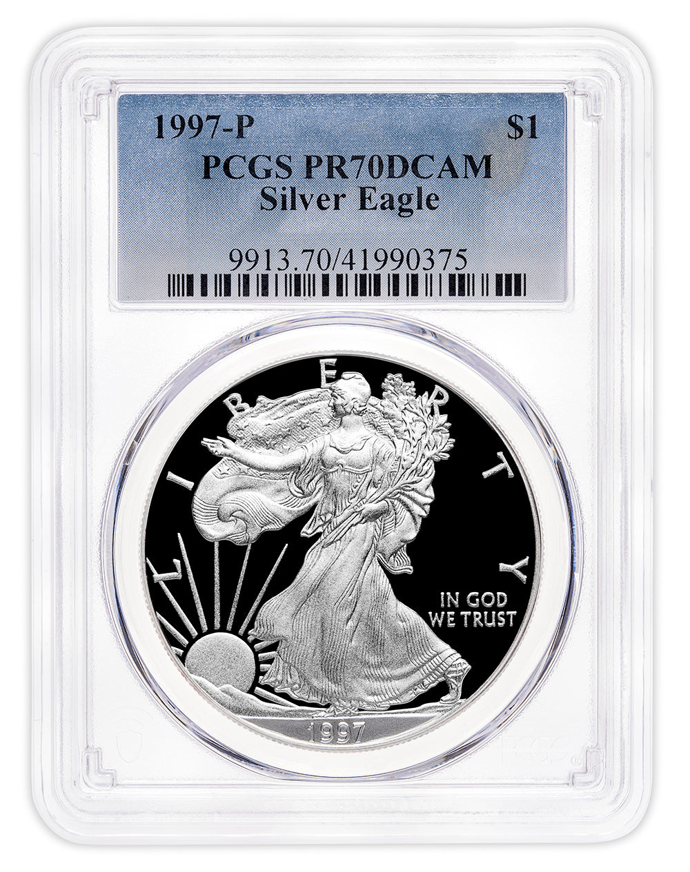 1997-P Proof Silver Eagle PCGS PR70