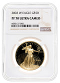 2002-W 1 oz Proof Gold Eagle $50 PCGS PR70