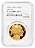 2009-W $50 Proof Gold Buffalo NGC PF70