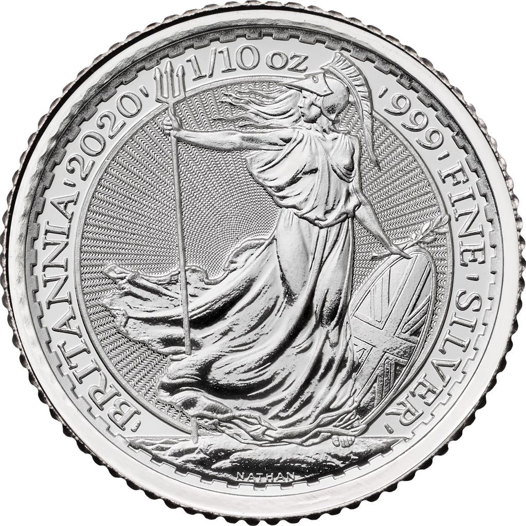 1/10 oz Great Britain Silver Britannia - BU (Year Varies)