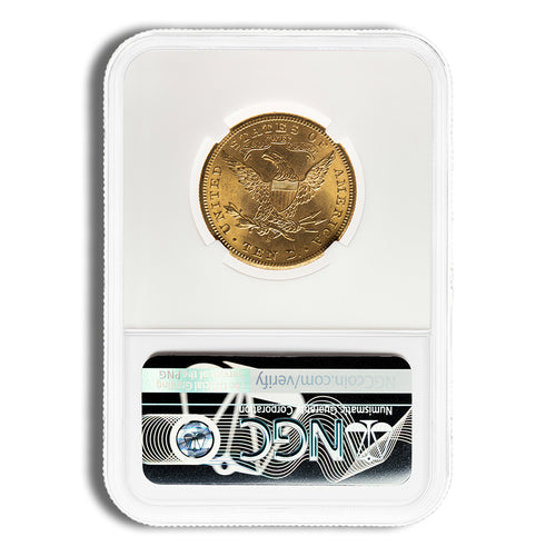 $10 Gold Liberty Eagle - NGC MS62