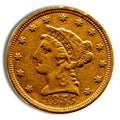 $2.5 Gold Liberty Quarter Eagle - Cleaned/Low Grade