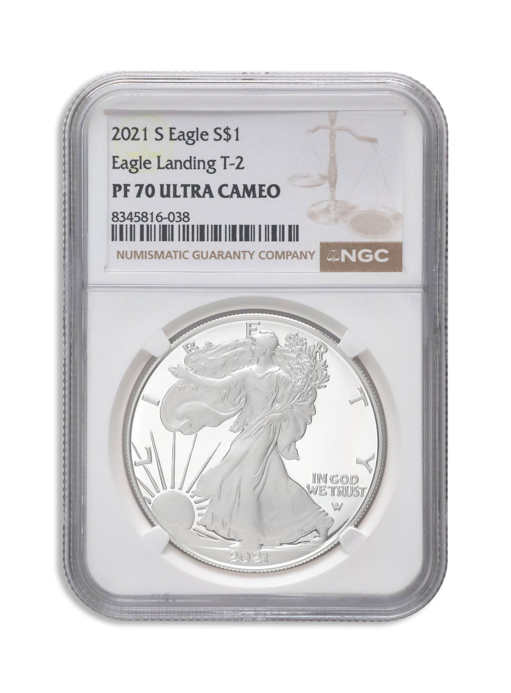 2021-S Proof Silver Eagle NGC PF70 - Type 2