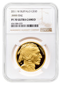 2011-W $50 Proof Gold Buffalo NGC PF70