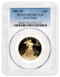 2003-W 1/2 oz Proof Gold Eagle $25 PCGS PR70