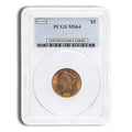 $5 Gold Liberty Half Eagle - PCGS MS64