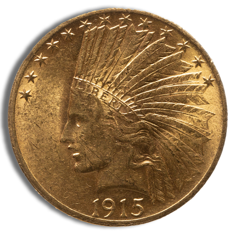 $10 Gold Indian Eagle - BU