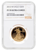 2012-W 1/2 oz Proof Gold Eagle $25 NGC PF70