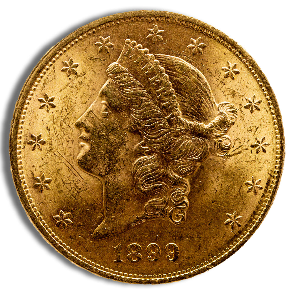 $20 Gold Liberty Double Eagle - AU