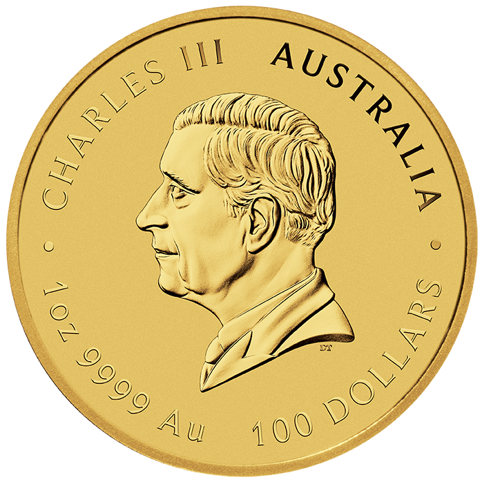 2025 1 oz Australia Gold Lunar Snake BU - Series III