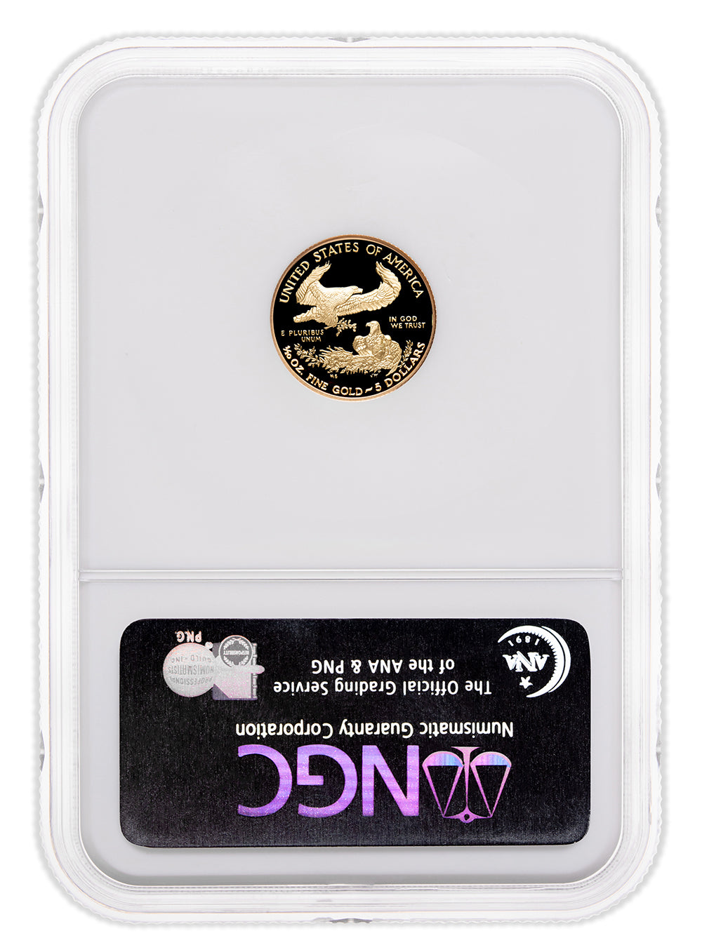 1996-W 1/10 oz Proof Gold Eagle $5 NGC PF70