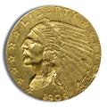 $2.5 Gold Indian Quarter Eagle - Cleaned/Low Grade