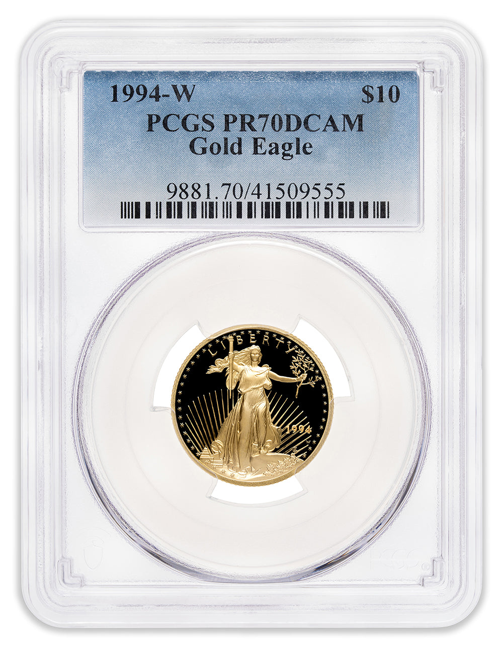 1994-W 1/4 oz Proof Gold Eagle $10 PCGS PR70