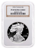 1993-P Proof Silver Eagle NGC PF69