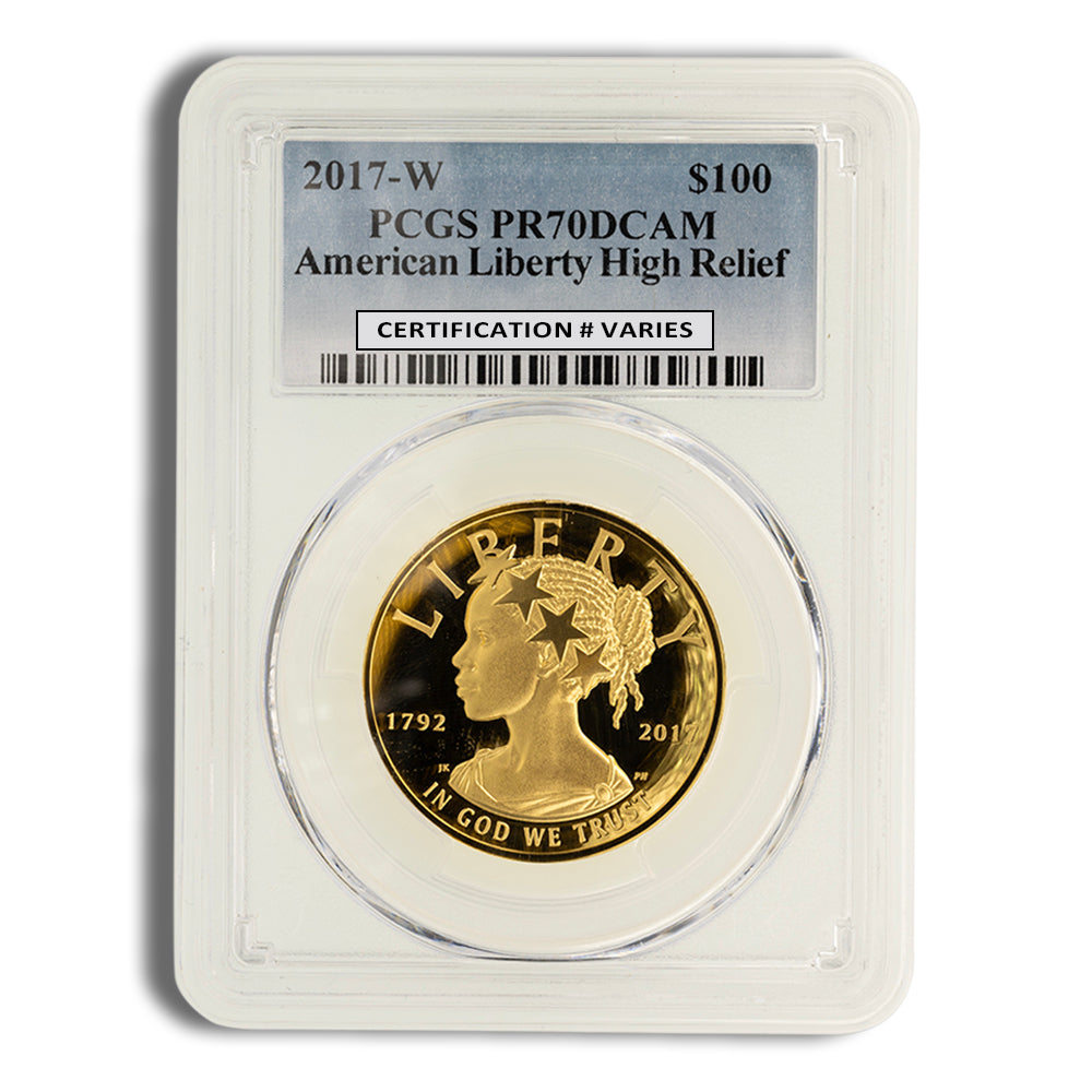 2017-W American Liberty High Relief Gold Coin PCGS PR70