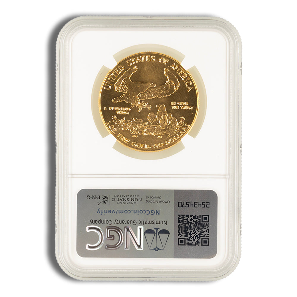 1986 1 oz Gold Eagle $50 NGC MS69