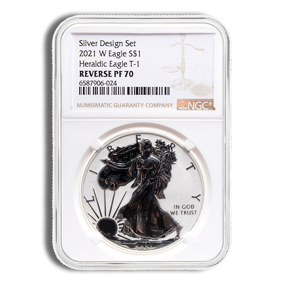 2021-W Reverse Proof Silver Eagle NGC PF70 - Type 1