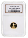 2005-W 1/10 oz Proof Gold Eagle $5 NGC PF70