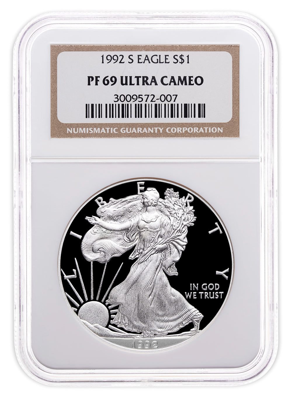 1992-S Proof Silver Eagle NGC PF69