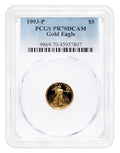 1993-P 1/10 oz Proof Gold Eagle $5 PCGS PR70