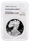 1994-P Proof Silver Eagle NGC PF69
