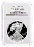 1997-P Proof Silver Eagle NGC PF69