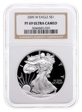 2005-W Proof Silver Eagle NGC PF69