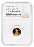 2021-W 1/10 oz Proof Gold Eagle $5 NGC PF70 - Type 1