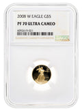 2008-W 1/10 oz Proof Gold Eagle $5 NGC PF70
