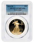 2013-W 1 oz Proof Gold Eagle $50 PCGS PR70