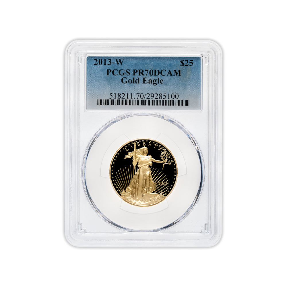 2013-W 1/2 oz Proof Gold Eagle $25 PCGS PR70