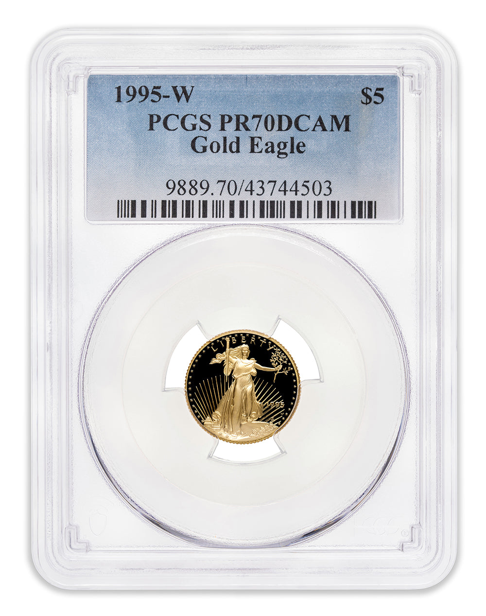 1995-W 1/10 oz Proof Gold Eagle $5 PCGS PR70