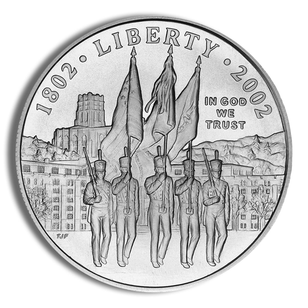 2002-W $1 West Point Silver Commem - BU