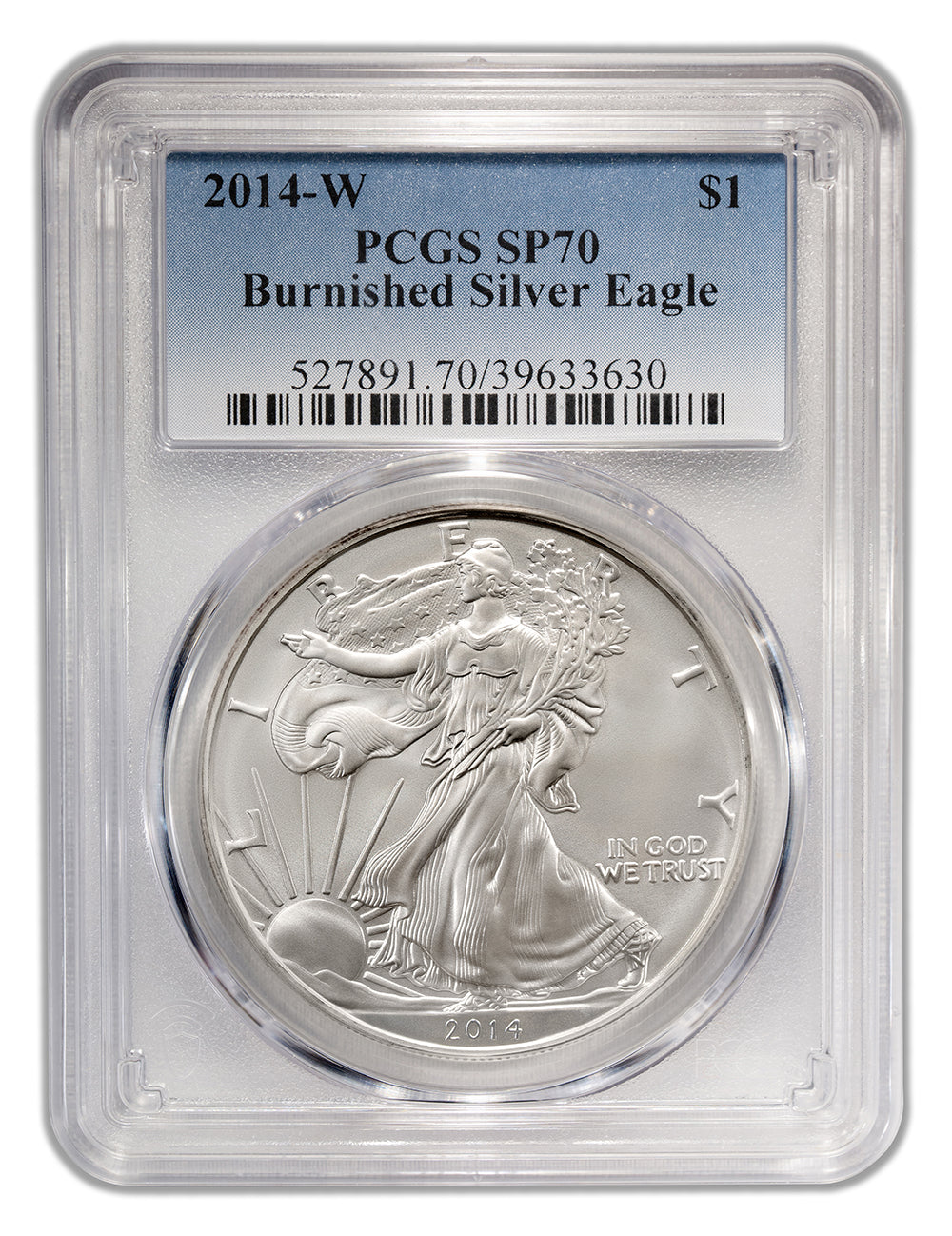 2014-W Burnished Silver Eagle PCGS SP70