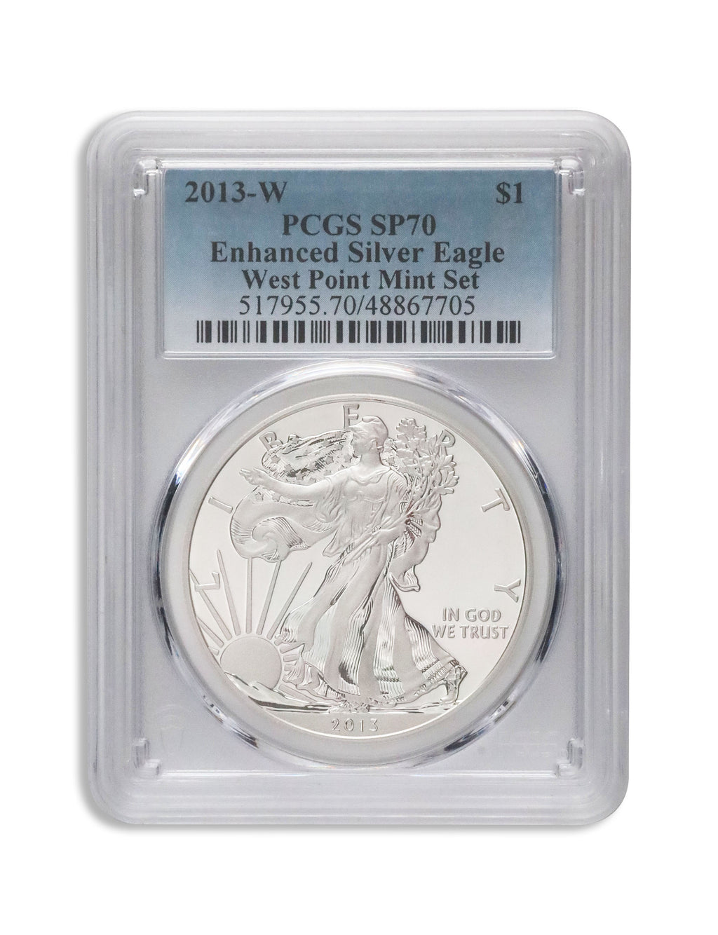 2013-W Enhanced Silver Eagle PCGS SP70