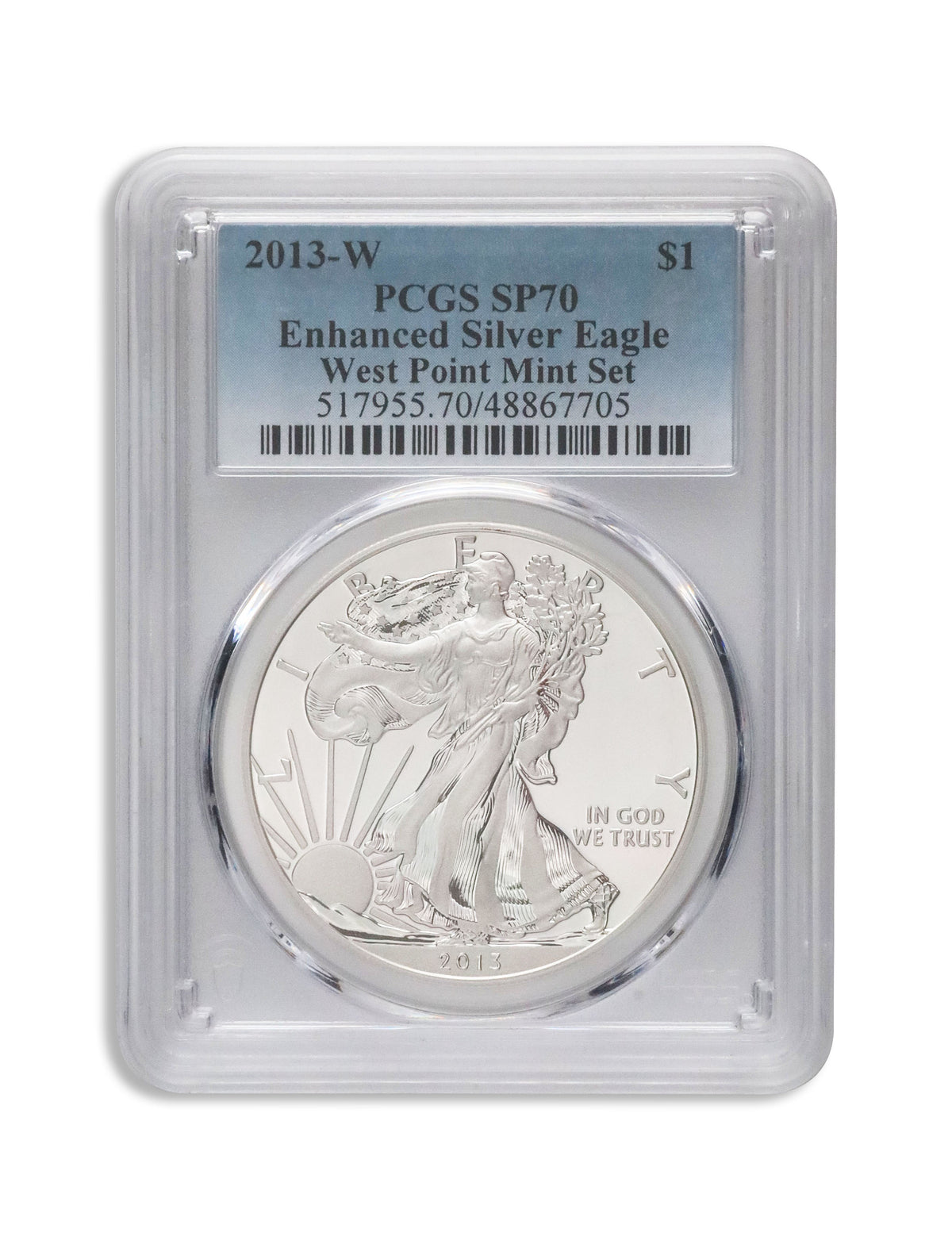 2013-W Enhanced Silver Eagle PCGS SP70