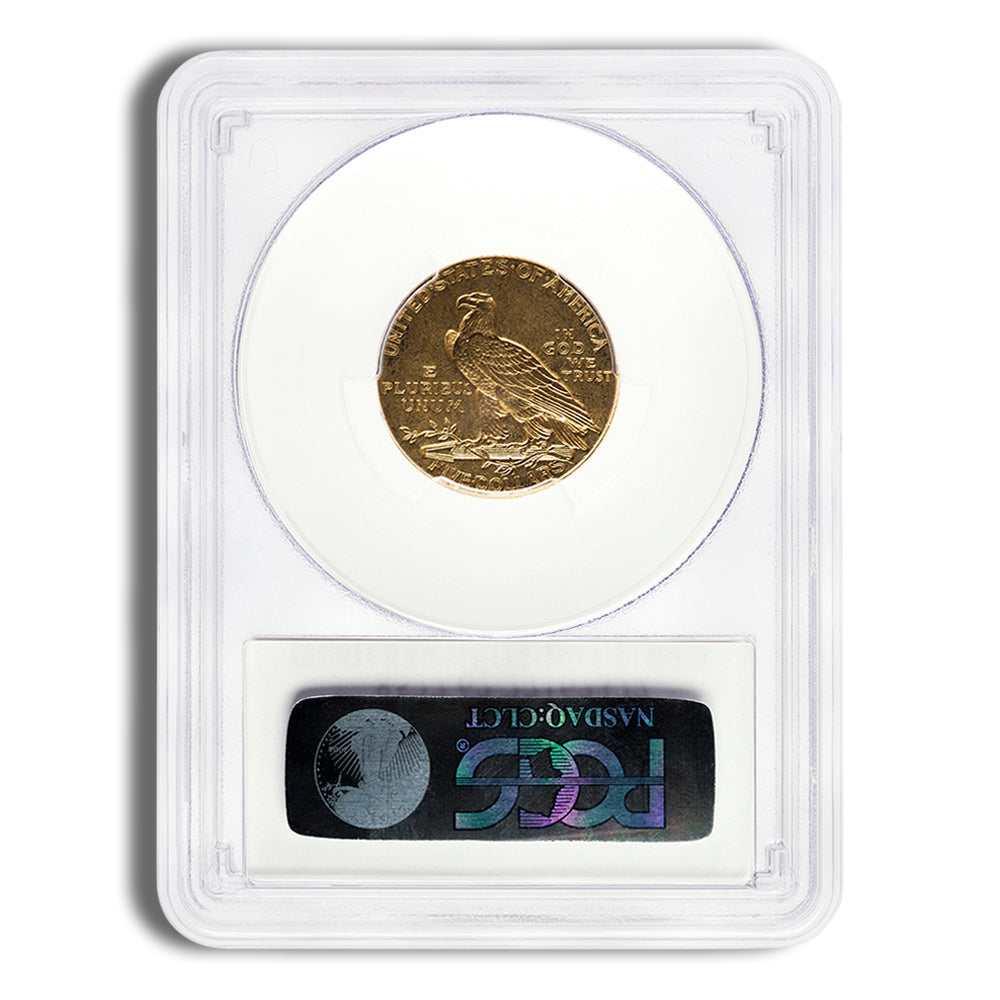 $5 Gold Indian Half Eagle - PCGS MS62