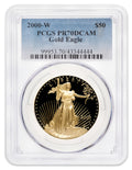 2000-W 1 oz Proof Gold Eagle $50 PCGS PR70