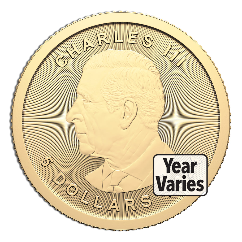 1/10 oz Gold Maple Leaf (Year Varies - Sealed)