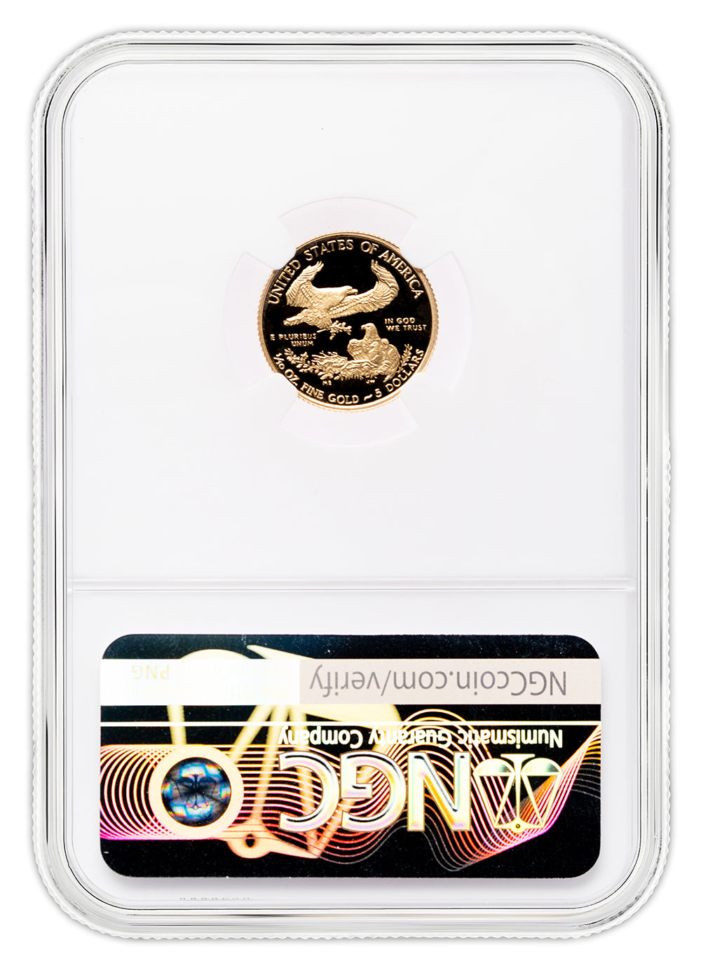 2021-W 1/10 oz Proof Gold Eagle $5 NGC PF70 - Type 1